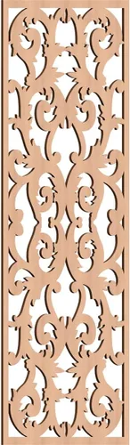 Miniatura 58 de Meadville Paneles decorativos de pared de madera con calado, 9 3/8 pulgadas de ancho x 24 3/8 pulgadas de alto x 1/4 de alto, aliso