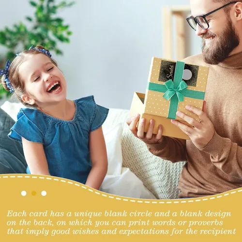 Miniatura 3 de Outus 100 Piezas Certificados de Regalo Tarjetas para Rascar para Pequeñas Empresas Tarjetas de Regalo Personalizadas en Blanco para Vacaciones