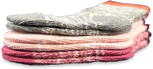 Miniatura 8 de Calcetines para bebés y niñas 3 pares de calcetines de algodón de punto grueso y sin costuras gruesos cálidos sin costuras para niños calcetines