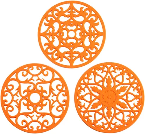 Miniatura 10 de Colinda Salvamanteles de silicona para platos calientes, ollas calientes y almohadillas, protege la encimera de ollas calientes y sartenes que salen