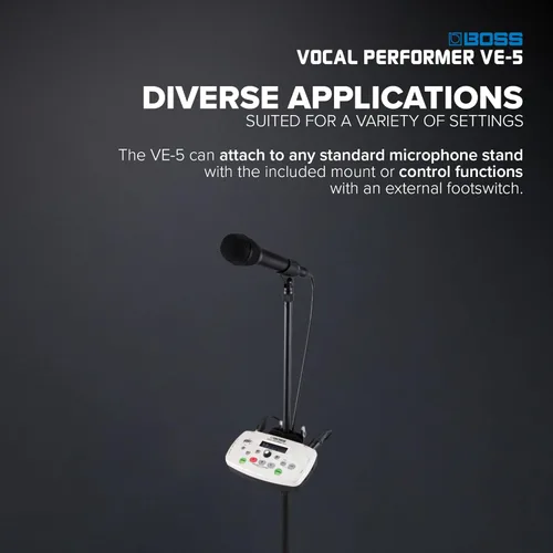 Miniatura 6 de Boss VE-5 procesador de efectos, ejecutante vocal Rojo