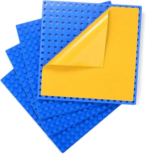 Miniatura 11 de MIMAX Placas base autoadhesivas compatibles con DUPLO, placa base para despegar y pegar para mesa de juego o pared de bricolaje, paquete de 4