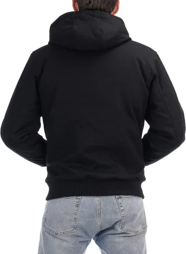 Miniatura 2 de Chaqueta deportiva acolchada con forro de franela para hombre, impermeable, de algodón, con capucha, abrigo de invierno
