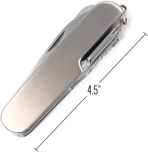 Miniatura 5 de Cuchillo de bolsillo EDC multiherramienta de acero inoxidable con bolsa de transporte