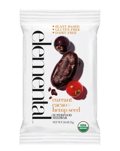 Miniatura 12 de Elemental Superfood Seedbars - Limón de anacardo y arándano, 1.8 onzas, paquete de 12, 100% orgánico certificado, verificado sin OMG, sin gluten