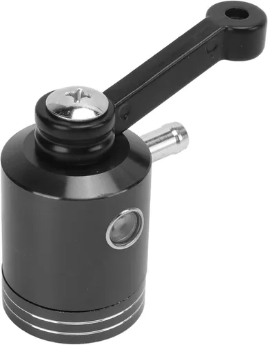 Keenso Depósito de freno de motocicleta, depósito de freno delantero de motocicleta de aleación de aluminio para (negro)