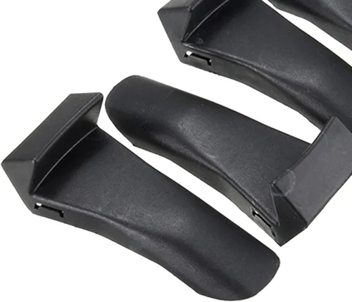 Miniatura 3 de Generic Juego de 4 piezas de plástico negro insertos de abrazadera de mordaza protector de llanta de rueda protectores para cambiadores de neumáticos