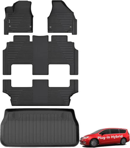 Miniatura 36 de Alfombrillas para Toyota Camry 2011-2017, primera y 2da fila, forro de carga TPE para todo tipo de clima, alfombrillas de coche para accesorios Camry