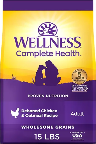 Miniatura 18 de Wellness Complete Health - Alimento seco para perros con granos, ingredientes naturales, fabricado en Estados Unidos con carne real, todas