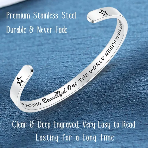 Miniatura 3 de SAM & LORI - Pulseras personalizadas para chicas adolescentes y mujeres, joyas motivacionales para regalar a tu mejor amiga, mamá, hija o hermana