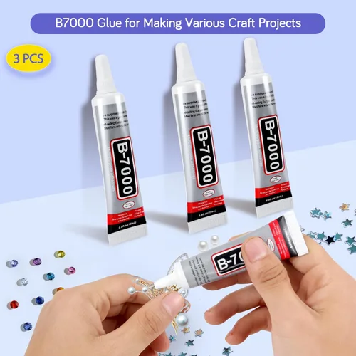Miniatura 2 de FITTDYHE 3 piezas de pegamento para joyería - 15 ml/0.5 fl oz pegamento transparente DIY para manualidades de diamantes de imitación, adhesivo de 3