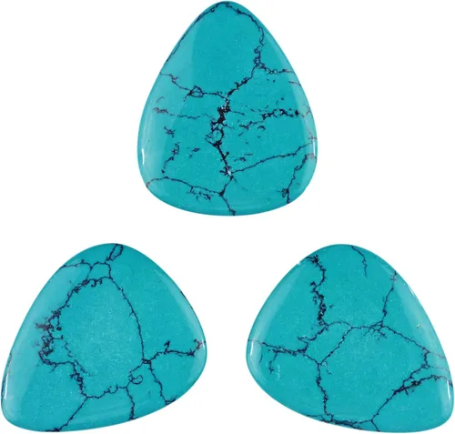 Miniatura 7 de Púa de guitarra o bajo de Obsidiana de Caoba en vidrio volcánico - 3.0 mm de calibre ultra pesado - Forma 351 - Púa exótica artesanal de gema
