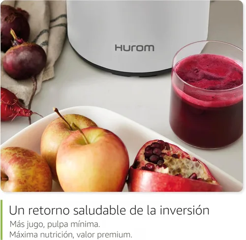 Miniatura 3 de Hurom H400 - Exprimidor de prensa en frío, galardonado exprimidor lento de masticación, fácil de limpiar, colador y manos libres con Azul de dos