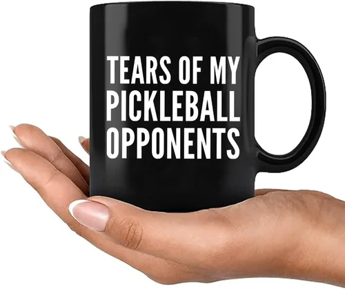 Miniatura 8 de Panvola Tears of My Pickleball Opponents - Taza de cerámica para café, regalo para jugador deportivo, abuelo, abuela, marido, esposa, mamá, papá