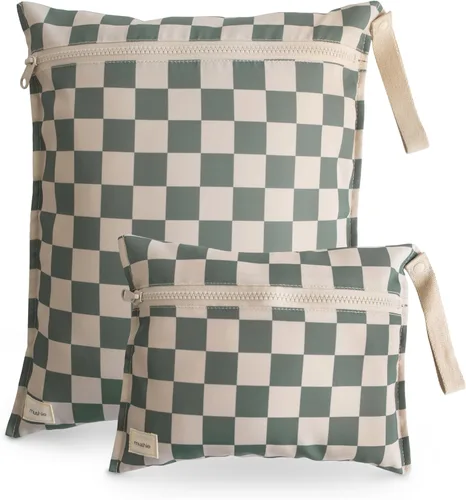 Miniatura 13 de mushie - Bolsas resistentes al agua para artículos húmedos Bolsas reutilizables grandes y pequeñas para artículos de bebé y viajes Bolsillos