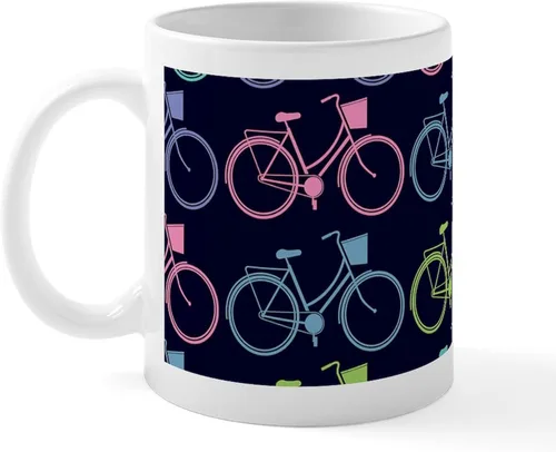 Miniatura 2 de CafePress Bicycle Bike Riding 11 Oz Ceramic Mug 11 oz (325 ml) Ceramic Coffee Mug