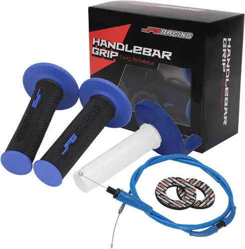Miniatura 9 de JFG RACING Acelerador giratorio de motocicleta de 7/8" 22mm con empuñaduras y interruptor de parada universal para CRF50 KLX SSR TTR 110 125 150 200