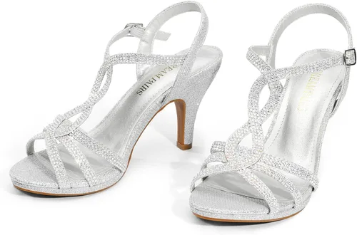 Miniatura 2 de Dream Pairs, Amore - Sandalias modernas para mujer, con tacón de aguja y puntera abierta