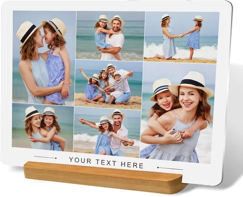 Miniatura 15 de Custom Style Marcos de Fotos Personalizados para Parejas con Impresiones de Fotos de Metal, Personaliza Tu Propio Marco de Fotos, Regalo de Imagen