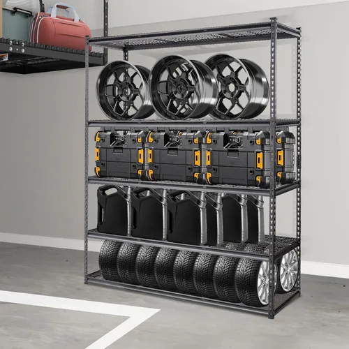 Miniatura 2 de VEVOR Estantes de almacenamiento, 2500 libras, estantería de garaje resistente de 5 niveles, 18 pulgadas de profundidad x 48 pulgadas de ancho x 72