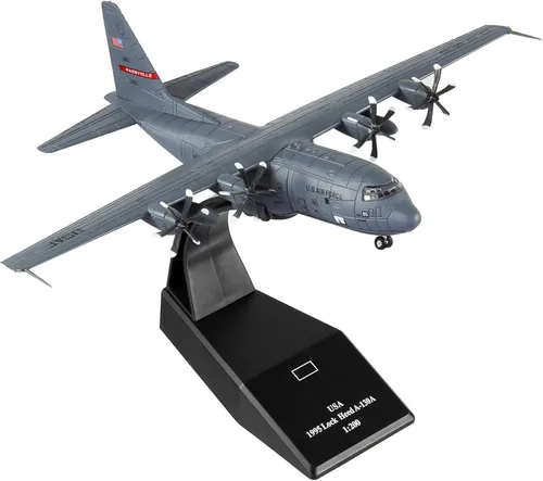 Miniatura 4 de HANGHANG 1/200 Modelo Militar Avión C-130 Aleación Avión Modelo Modelo Avión Modelo Avión para Colecciones y Exhibiciones