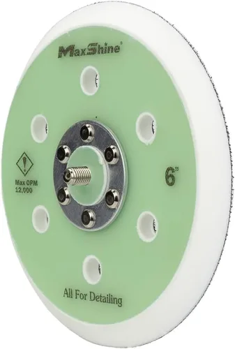 Miniatura 4 de Maxshine Placa de respaldo universal de doble acción de gancho y bucle de 6 pulgadas - Se adapta a pulidores DA con rosca de 5/16 pulgadas - Soporta
