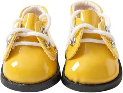 Miniatura 6 de 8 pares de zapatos de muñeca para muñeca americana de 14.5 pulgadas, incluye botas, sandalias, tenis, zapatos de cuero, etc