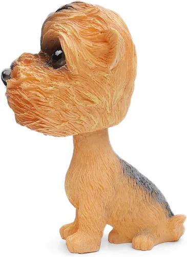 Miniatura 3 de Perros de juguete con cabeza móvil para decorar el auto (Yorkshire Terrier)