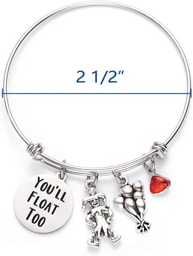 Miniatura 2 de LParkin Pulsera You Float Too para fanáticos de la película de terror, regalo para ella, pulseras de Halloween