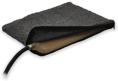 Miniatura 8 de K&H Pet Products Funda de repuesto para almohadilla térmica de animales pequeños (la almohadilla térmica se vende por separado), color gris, 9 x 12