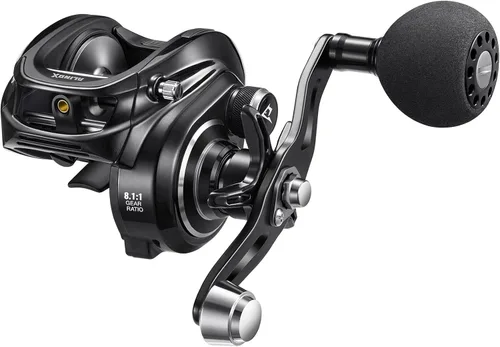 Piscifun Carrete de pesca Alijoz 300 Baitcaster, carrete de cebo de marco de aluminio, 33 libras de arrastre máximo, carrete de fundición de bajo