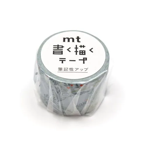 Miniatura 9 de mt Kaku-Kaku - Cinta Washi para dibujar y escribir [producida en Japón]: 0.8 pulgadas x 23 pies (azul apagado)