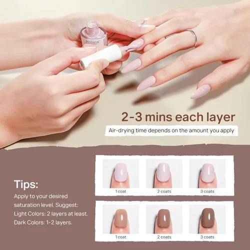 Miniatura 7 de MIZHSE Juego de esmaltes de uñas de secado rápido, 24 colores para otoño e invierno, esmalte de uñas regular, sin gel, secado al aire, rápido, a
