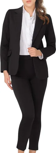 Miniatura 4 de Marycrafts - Conjunto de pantalón y blazer de negocios para mujer