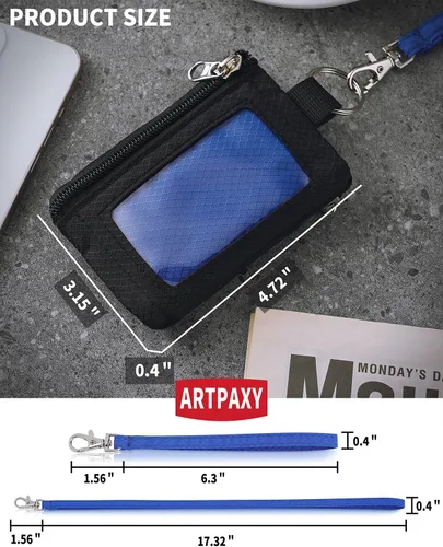 Miniatura 2 de Cartera minimalista para hombre y mujer, Negro Azul, Classic