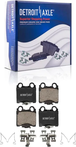 Miniatura 41 de Detroit Axle - Pastillas de freno traseras para Honda Odyssey 2011-2017 Pilot 2007-2013 MDX 2010-2013 ZDX 2010-2013 Pastillas de freno de cerámica