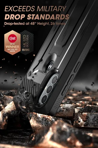 Miniatura 2 de SUPCASE Unicorn Beetle Pro Series - Funda para Moto G Power 2022, funda resistente de cuerpo completo con clip para cinturón y soporte con protector