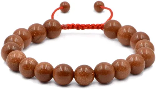 Miniatura 33 de AD Beads - Pulseras de gemas naturales de 0.39 pulgadas, cristales de sanación, macramé ajustable de 7 a 9 pulgadas
