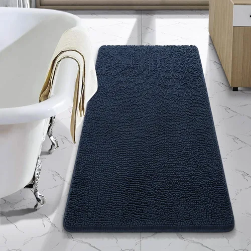 Miniatura 30 de LOCHAS Alfombra de Baño de Lujo Lanuda Tapete de Baño 24 x 17 Pulgadas, Alfombras de Baño Lavables Antideslizantes para Baño y Ducha, Alfombras