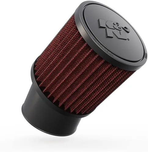 K&N Filtro de Aire Universal con Abrazadera Original de Alto Flujo de por Vida: Alto Rendimiento, Premium, Lavable: Diámetro de Brida: 2.4375