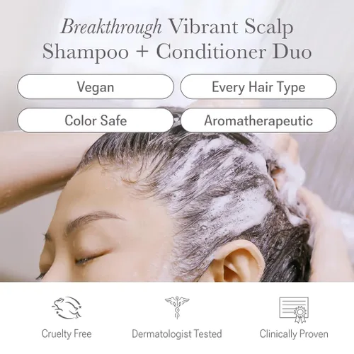 Miniatura 6 de NULASTIN Champú + acondicionador Duo - Champú vibrante para cuero cabelludo (10 onzas líquidas) y acondicionador de cabello vibrante para el cuero