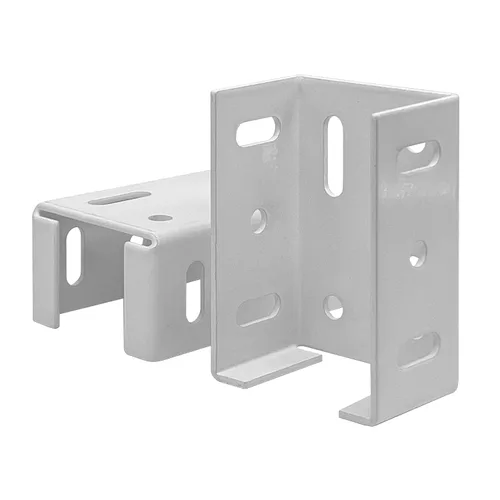 Miniatura 5 de Soporte de valla de aluminio resistente, 2 piezas for Vinyl Fencing Panel to Post Connection, Metal Replacement for 2.75in Plastic Brackets, Fits
