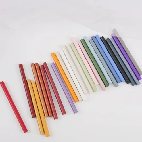 Miniatura 6 de 20 barras de sellado de cera para pistola de pegamento para invitaciones de boda, sellado de letras de sobre (20, azul bebé)
