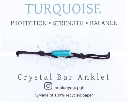 Tobillera ajustable, resistente al clima y al agua, protección y piedras preciosas de la suerte
