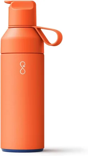 Ocean Bottle Go - Botella de agua de acero inoxidable de 17 onzas, reutilizable y sostenible, mantiene las bebidas frías y calientes, regalo