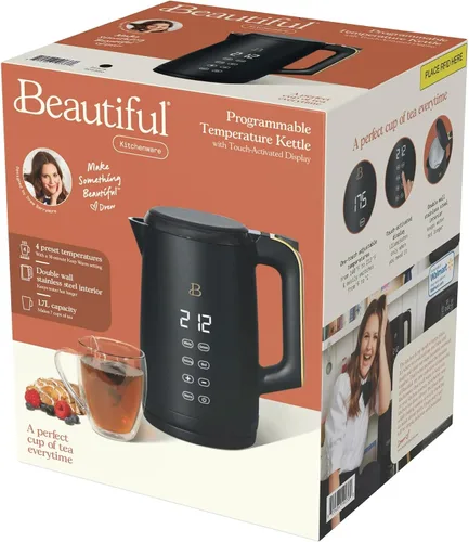 Miniatura 2 de Hervidor eléctrico 1.7L 1500W con pantalla activada por tacto, control de temperatura programable, 4 ajustes de té preestablecidos, apagado