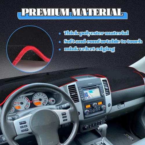 Miniatura 5 de Funda para salpicadero Alfombrilla para salpicadero Alfombrilla para tablero a medida para Nissan Frontier 2007-2019 para Suzuki Equator 2009-2012