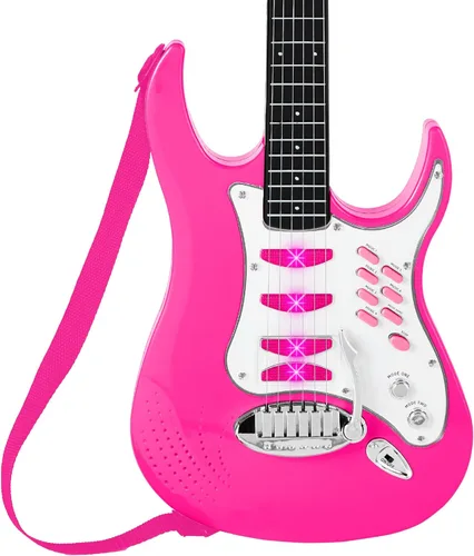Miniatura 3 de Set de juegos guitarra eléctrica para niños c/reproductor de mp3, productos Best Choice, Rosado