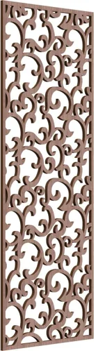 Miniatura 91 de Wheatland Paneles de pared decorativos de madera con calado, 9 3/8 pulgadas de ancho x 24 3/8 pulgadas de alto x 1/4 de alto, nogal