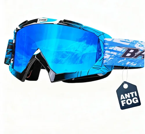 Miniatura 17 de Gafas de esquí antivaho OTG para adultos y niños, gafas de snowboard con 100% protección UV y ajuste antideslizante para esquí